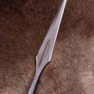 Middeleeuws speerpunt met bloedgoot, ca. 43,5 cm, semi-scherp