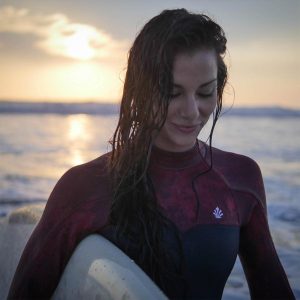 Lisa Blue/Burgundy- Fullsuit Quick Dry Back Zip 4/3 MM