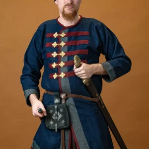 Rusvik Viking jas Kosma, blauw, wolmix