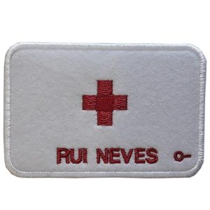 4 Placas de Nome Bordada “Nome + Cruz Vermelha” – promoção