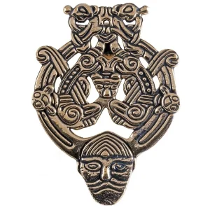 Odin-amulet Noorwegen, Borre-/Jellingstijl, brons